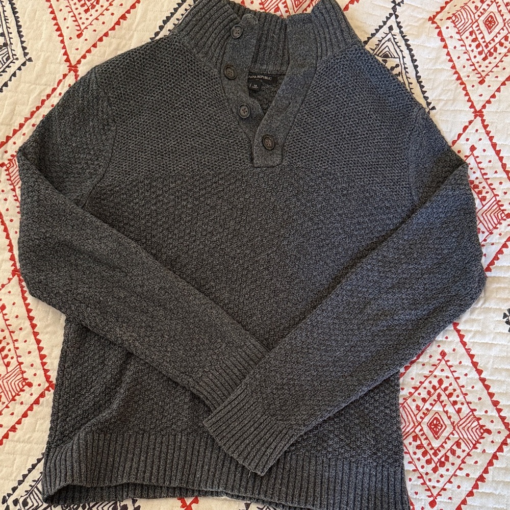 Banana Republic Charcoal Turtleneck Sweater